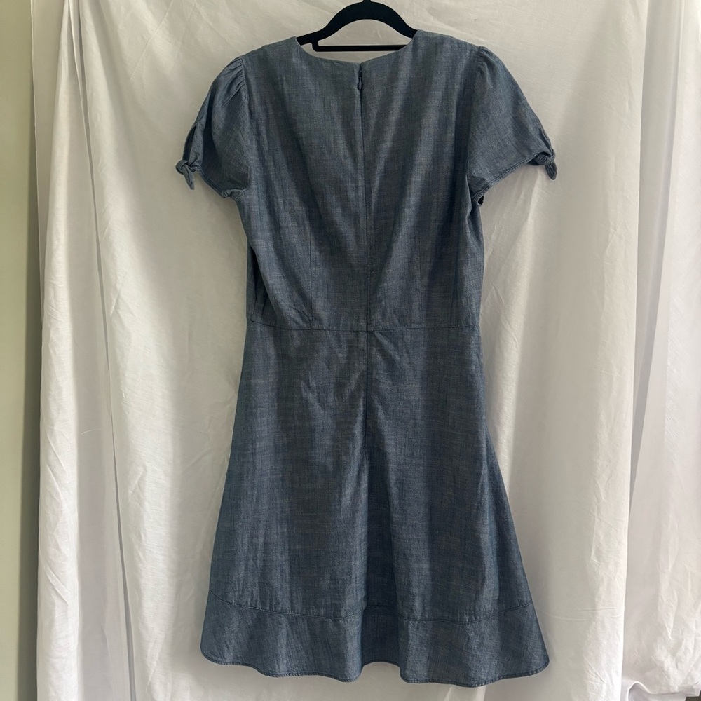 J. Crew Light Denim V-Neck Dress, Size 4 - Picture 7 of 11